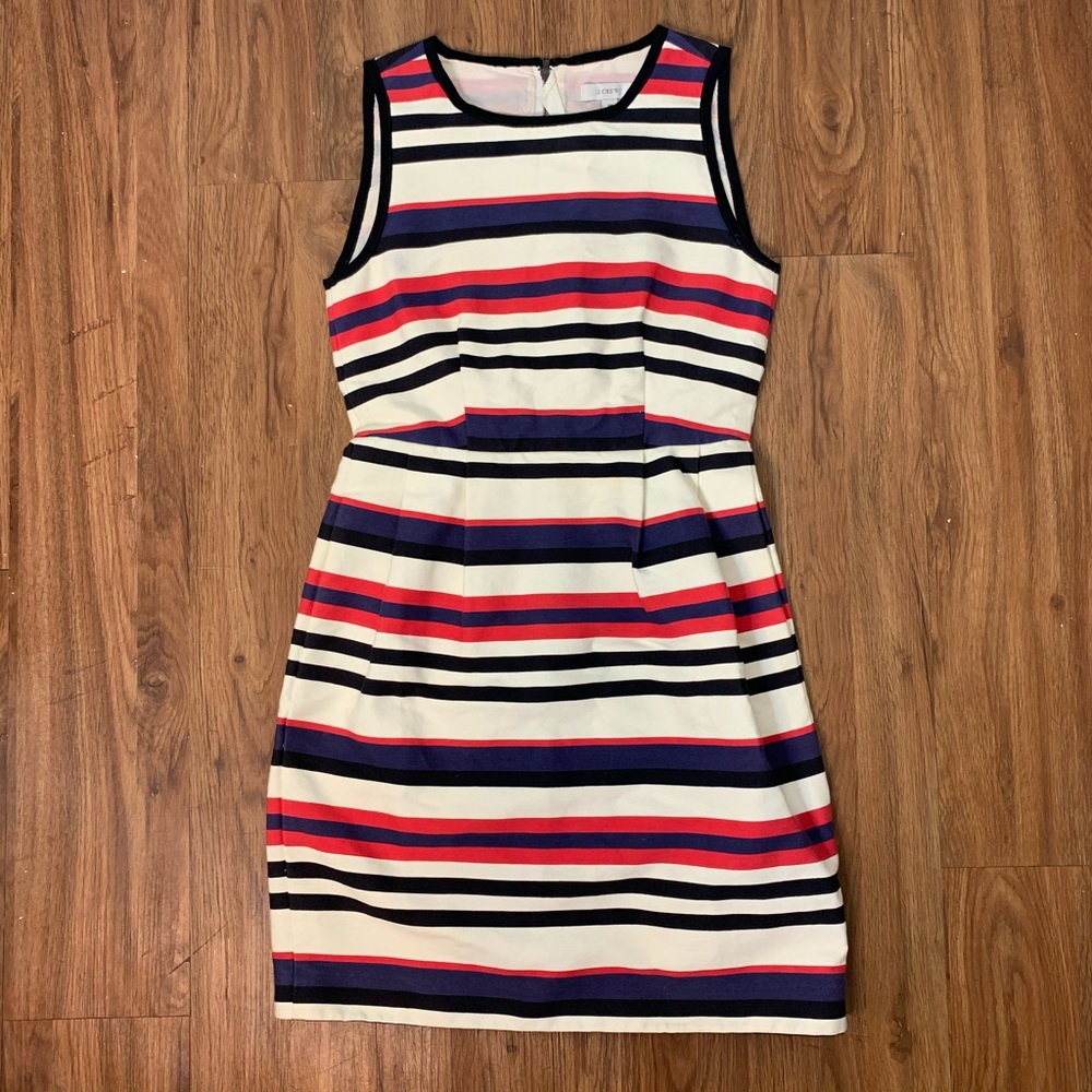 J. Crew Factory Multicolor Stripe Dress